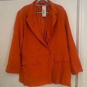Zara Bold Orange Women's Blazer